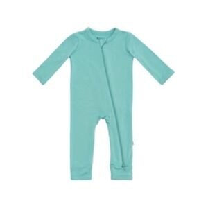 Kyte baby zippered romper in jade